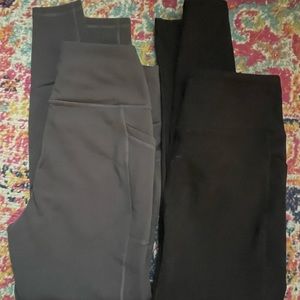 Set of two fleece line leggings